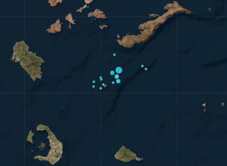 Σεισμική δόνηση 4,1 Ρίχτερ μεταξύ Αμοργού και Σαντορίνης