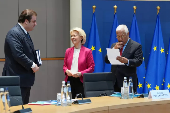 Συνάντηση Πιερρακάκη με Κόστα και Φον ντερ Λάιεν